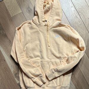 Nike Men’s Peach Crewneck Hoodie - Light Peach